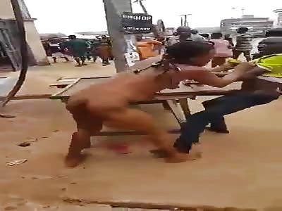 Naked Prostitute Fights Non-Payer