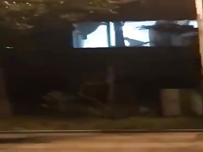 Couple filmed fucking raw in front of their window 