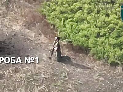 Russian looser can't kill himself. Painful death.