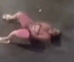 Intoxicated woman's strange behavior