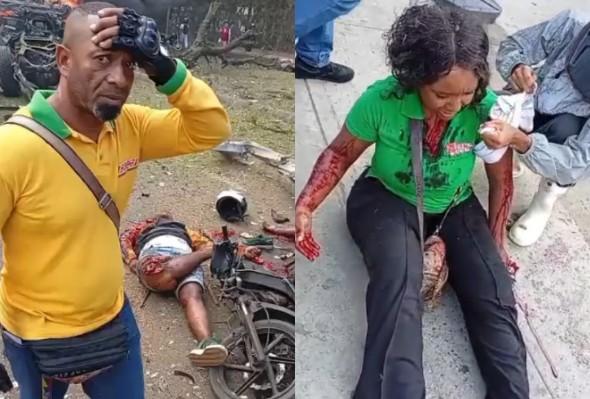 Five dead, 36 injured in bomb attack on Colombia air base {EXTENDED}