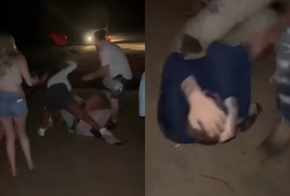 Cops Investigate A Violent Fight In Florida 