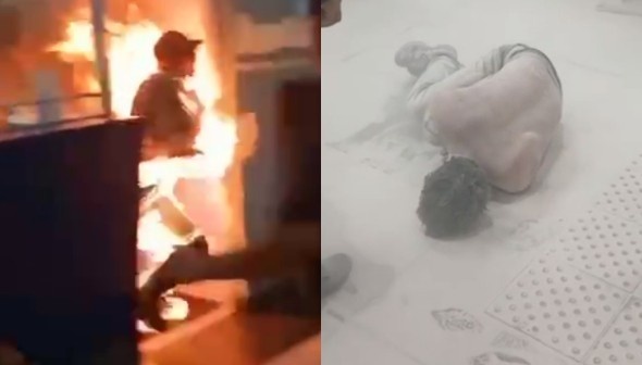 Man Self Immolates In Public After Dispute With Wife