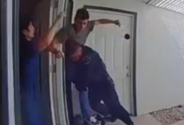California Officer Stabbed Multiple Times During Domestic Call (Original Video)