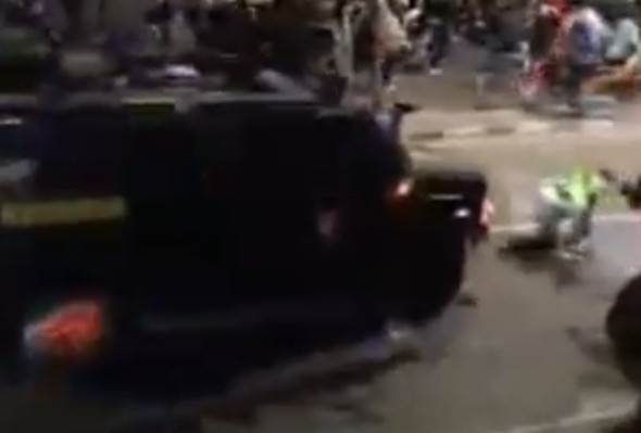 Taxi Driver Killed By Police Vehicle During Protests In Indonesia