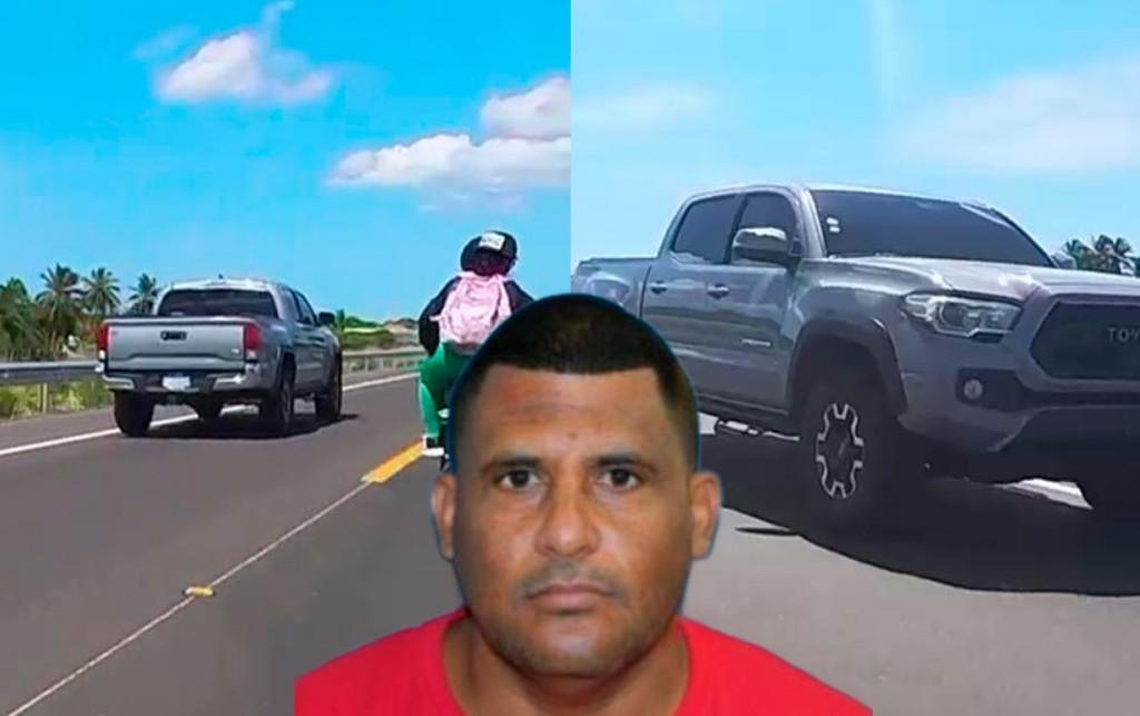 Pickup Truck Driver Deliberately Rams Female Motorcyclist