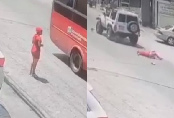 Woman Running Across The Road Ran Over And Killed By Jeep