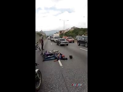 motorcycle meeting its match with a truck