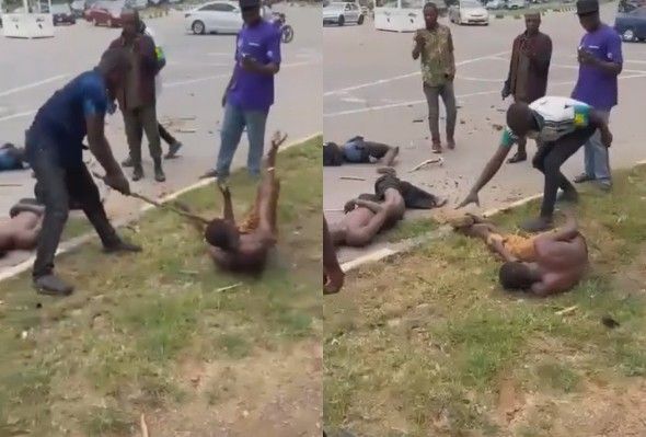 Bandits Clubbed And Stoned After Trying To Rob A Woman In Nigeria