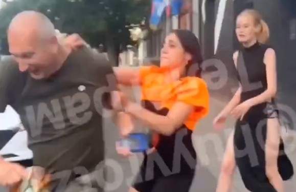 Drunk Fight Between Two Women and Man