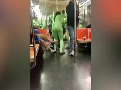 They steal disguised in green.