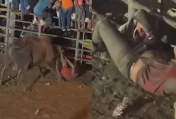 Man Gored By The Bull During Event, Suffers Nasty Leg Injury
