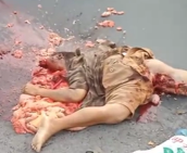 Man Destroyed By Truck