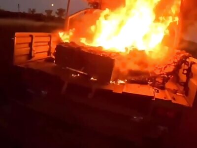 RU POV: Russhits catch a drone with their faces.