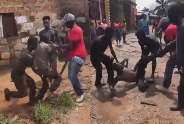 Man Accused Of Stealing Beaten By Village Leaders In West Africa