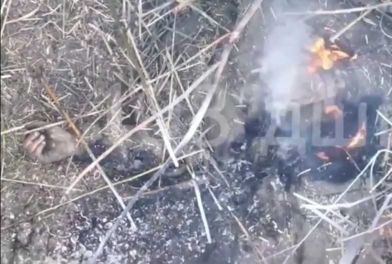 Killing and burning Ukrainians. 