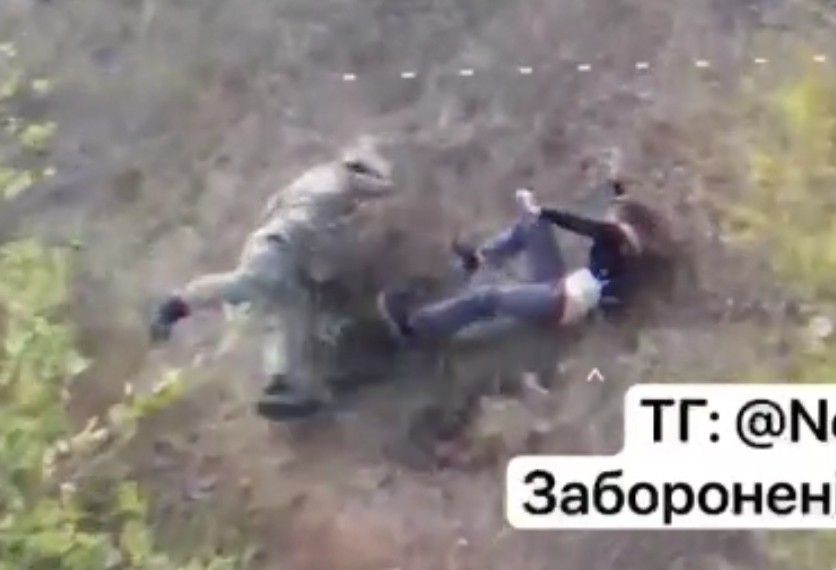 Ukrainian rapist caught on camera. 