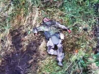 Decapitated by a drone.