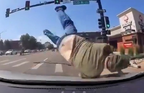 Never blow a red light.. on a scooter