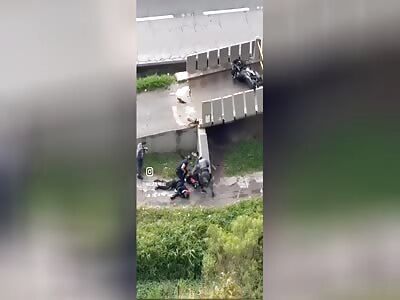 Two men shot dead by police after stealing a motorcycle