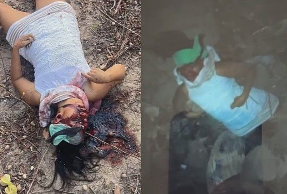 BRUTAL: Blindfolded Woman Gets Killed By Gang With A Pickaxe