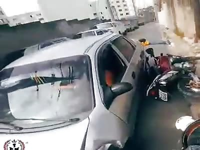 shocking accident with biker