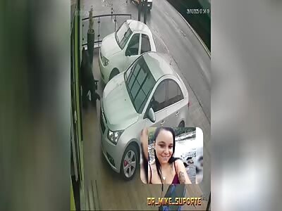 WOMAN BEING STABBED TO DEATH BY EX HUSBAND