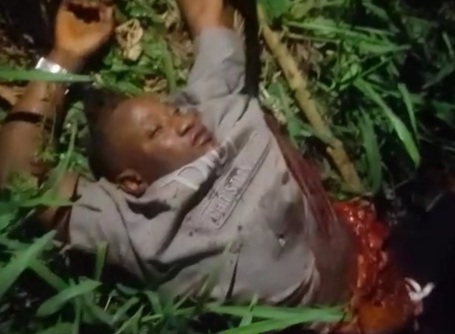 Rival butchered by the BLACK AXE GANG MEMBERS in forest 