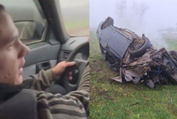 Dudes Livestream Own Crash