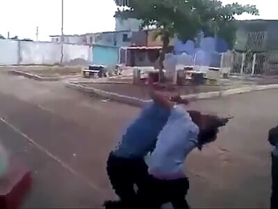 Women Knocked Out In Streetfight