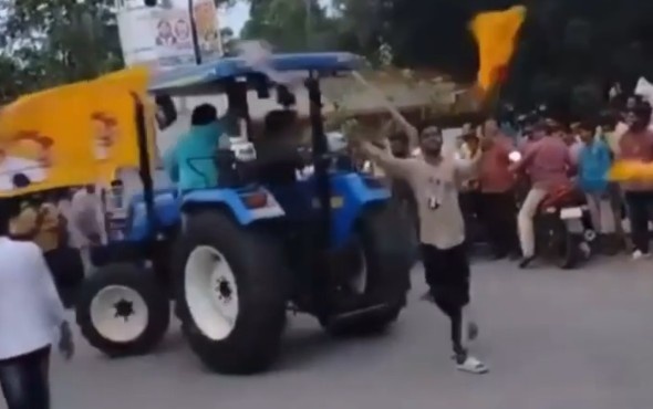 Man Gets Runover By Tractor During Street Takeover