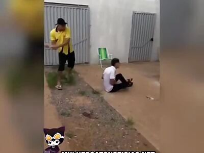 THIEVES RECEIVING AN EDUCATIONAL MASSAGE