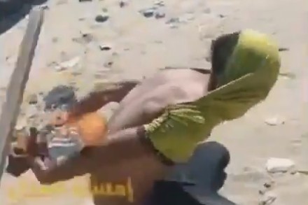 Blindfolded Man Tortured By HAMAS