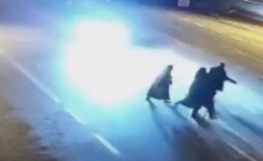 THREE KILLED CROSSING THE ROAD