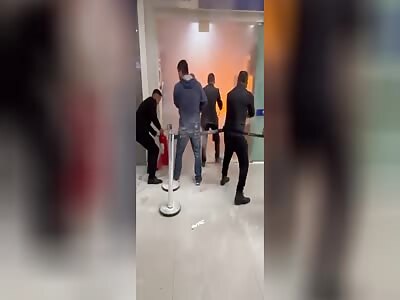 MAN SETS HIMSELF ONFIRE IN MALL