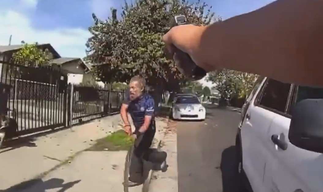 Man Swinging Metal Chail Killed By LAPD Officers