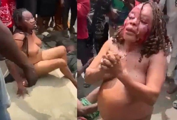 Man,Women Stripped Naked By Mob After Failed Theft Attempt