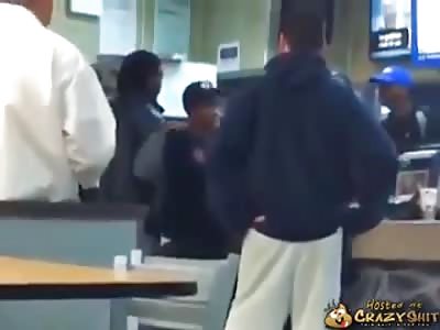 McDonald's employer fight with costomer