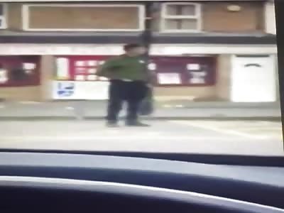  CRAZY !!!Muslim pisses on white guy!!!