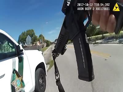 SCHIZOPHRENIC HAS SHOOTOUT WITH POLICE MOMENTS BEFORE KILLING A MAN