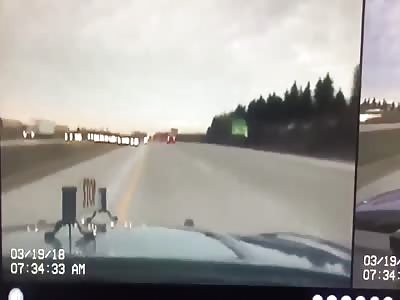 LOL GUY TRYING TO SPEED AWAY FROM A TICKETS ROLLS HIS CAR