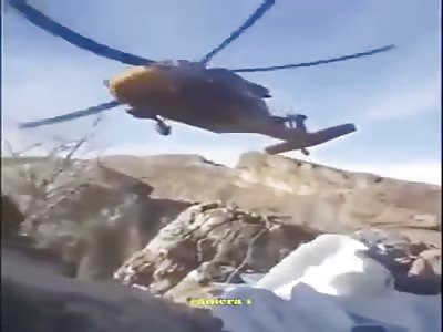 KURDISH SEPARATISTS FIRE A ROCKET AT TURKISH ARMY HELICOPTER 