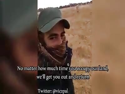 PALESTINIAN PRO SOCCER PLAYER SHOT BY SNIPER IN THE GAZA STRIP PROTEST