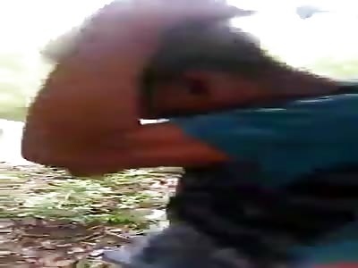 Brazilians Use Branches To Beat Crying Thief 