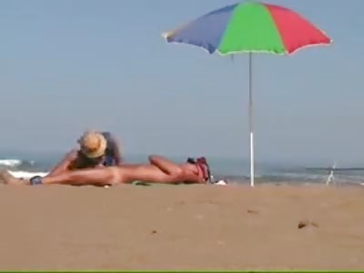 Blowjob and handjob at the beach...