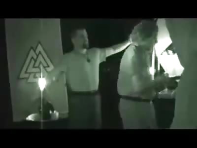 Fragment of ritual satanic 