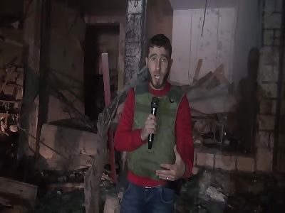 Horrific air raid scenes in aleppo