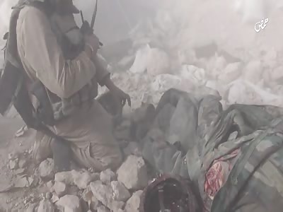 Isis soldiers on the battlefield