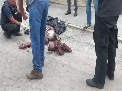 Body found quartered Probably by rival gangs 