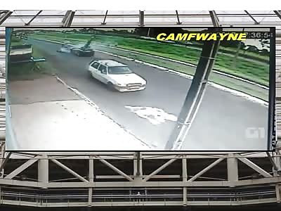 Horrible motorcycle accident died with impact